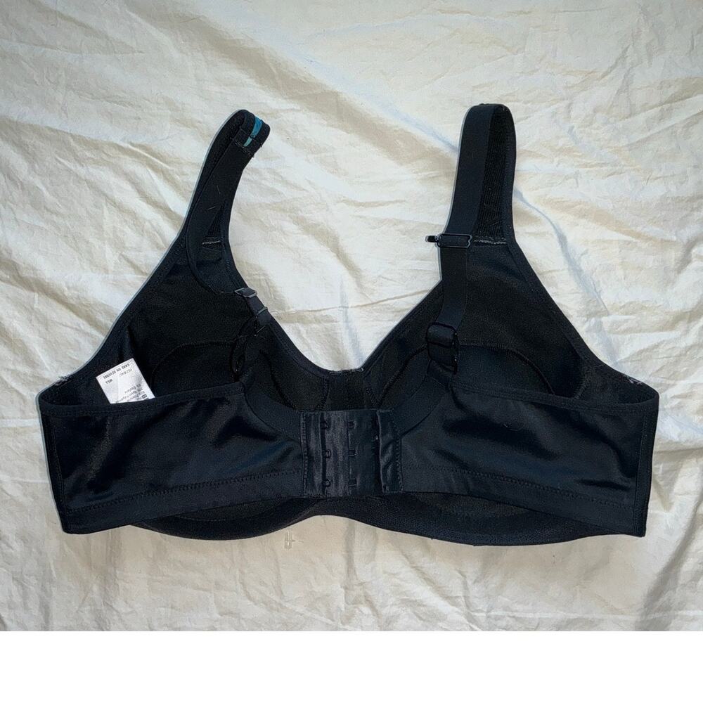 Sonic Underwire Sports Bra 36D Blue/Black - Picture 2 of 3